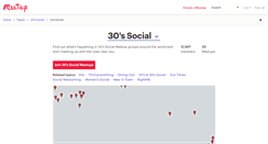 Desktop Screenshot of 30s-social.meetup.com