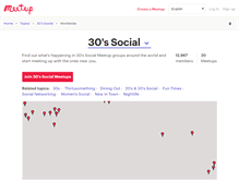 Tablet Screenshot of 30s-social.meetup.com