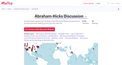 Desktop Screenshot of abraham-hicks-discussion.meetup.com