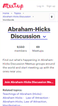 Mobile Screenshot of abraham-hicks-discussion.meetup.com