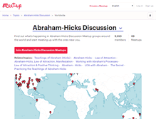 Tablet Screenshot of abraham-hicks-discussion.meetup.com