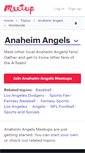 Mobile Screenshot of anaheimangels.meetup.com
