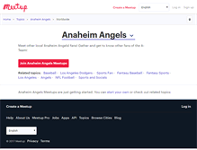 Tablet Screenshot of anaheimangels.meetup.com