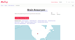 Desktop Screenshot of aneurysm.meetup.com