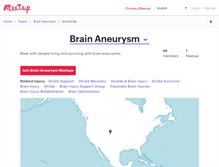 Tablet Screenshot of aneurysm.meetup.com