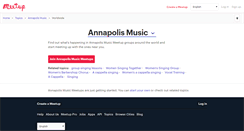 Desktop Screenshot of annapolis-music.meetup.com