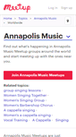 Mobile Screenshot of annapolis-music.meetup.com