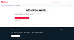 Desktop Screenshot of a-mommys-world.meetup.com