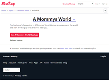 Tablet Screenshot of a-mommys-world.meetup.com