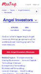 Mobile Screenshot of angel-investors.meetup.com