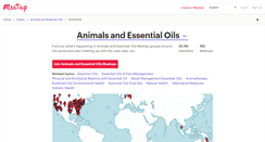 Desktop Screenshot of animals-and-essential-oils.meetup.com