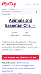 Mobile Screenshot of animals-and-essential-oils.meetup.com