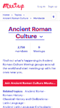 Mobile Screenshot of ancient-roman-culture.meetup.com