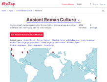 Tablet Screenshot of ancient-roman-culture.meetup.com
