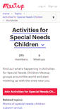Mobile Screenshot of activities-for-special-needs-children.meetup.com