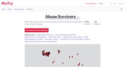 Desktop Screenshot of abusesurvivors.meetup.com