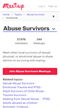 Mobile Screenshot of abusesurvivors.meetup.com