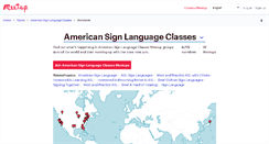 Desktop Screenshot of american-sign-language-classes.meetup.com