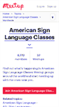 Mobile Screenshot of american-sign-language-classes.meetup.com