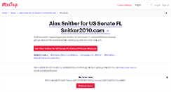 Desktop Screenshot of alex-snitker-for-us-senate-fl-snitker2010-com.meetup.com