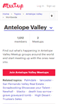 Mobile Screenshot of antelope-valley.meetup.com