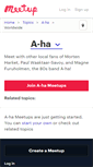 Mobile Screenshot of a-ha.meetup.com