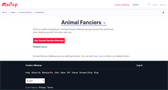 Desktop Screenshot of animal-fanciers.meetup.com