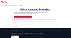 Desktop Screenshot of african-american-sororities.meetup.com