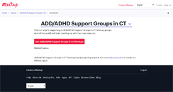 Desktop Screenshot of add-adhd-support-groups-in-ct.meetup.com
