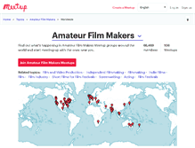 Tablet Screenshot of amateur-film-makers.meetup.com