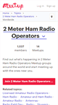 Mobile Screenshot of 2-meter-ham-radio-operators.meetup.com