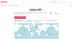 Desktop Screenshot of adobe-air.meetup.com