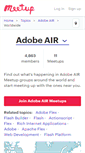 Mobile Screenshot of adobe-air.meetup.com