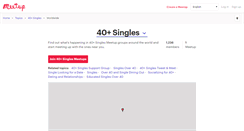 Desktop Screenshot of 40-singles.meetup.com