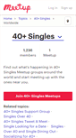 Mobile Screenshot of 40-singles.meetup.com