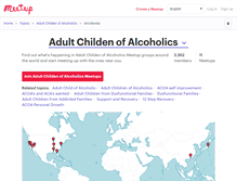 Tablet Screenshot of adult-childen-of-alcoholics.meetup.com