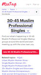 Mobile Screenshot of 30-45-muslim-professional-singles.meetup.com