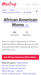Mobile Screenshot of african-american-moms.meetup.com