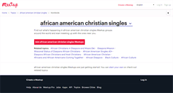 Desktop Screenshot of african-american-christian-singles.meetup.com