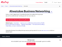 Tablet Screenshot of ahwatukee-business-networking.meetup.com