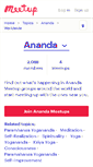 Mobile Screenshot of ananda.meetup.com