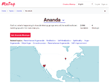 Tablet Screenshot of ananda.meetup.com