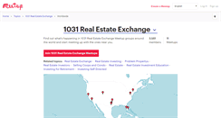 Desktop Screenshot of 1031-real-estate-exchange.meetup.com
