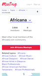 Mobile Screenshot of africana.meetup.com