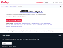 Tablet Screenshot of adhd-marriage.meetup.com
