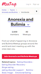 Mobile Screenshot of anorexia-and-bulimia.meetup.com