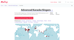 Desktop Screenshot of advanced-karaoke-singers.meetup.com