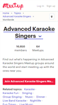 Mobile Screenshot of advanced-karaoke-singers.meetup.com