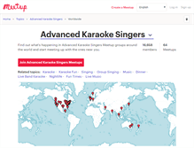 Tablet Screenshot of advanced-karaoke-singers.meetup.com