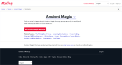 Desktop Screenshot of ancient-magic.meetup.com